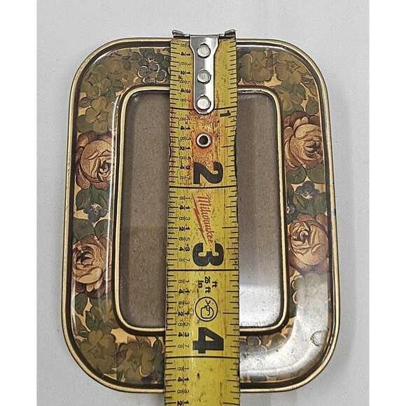 Vintage The Bucklers Inc 5th Ave NY Enamel Picture Photo Frame Swivel Back Heavy - Picture 9 of 16